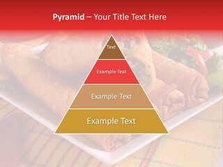 Napkin Teatime Roll PowerPoint Template