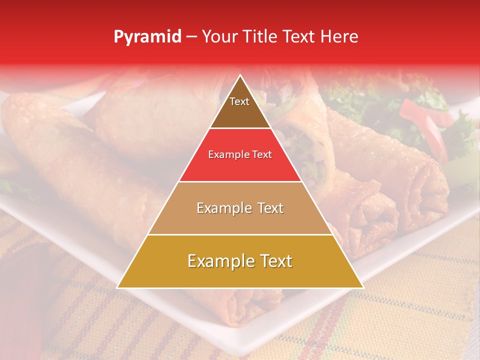 Napkin Teatime Roll PowerPoint Template