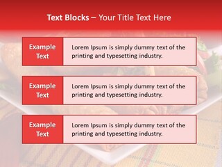 Napkin Teatime Roll PowerPoint Template