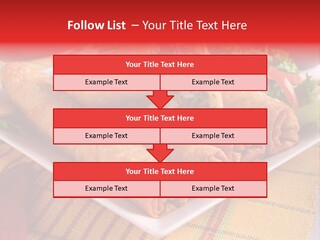Napkin Teatime Roll PowerPoint Template