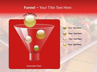 Napkin Teatime Roll PowerPoint Template