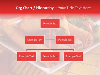 Napkin Teatime Roll PowerPoint Template