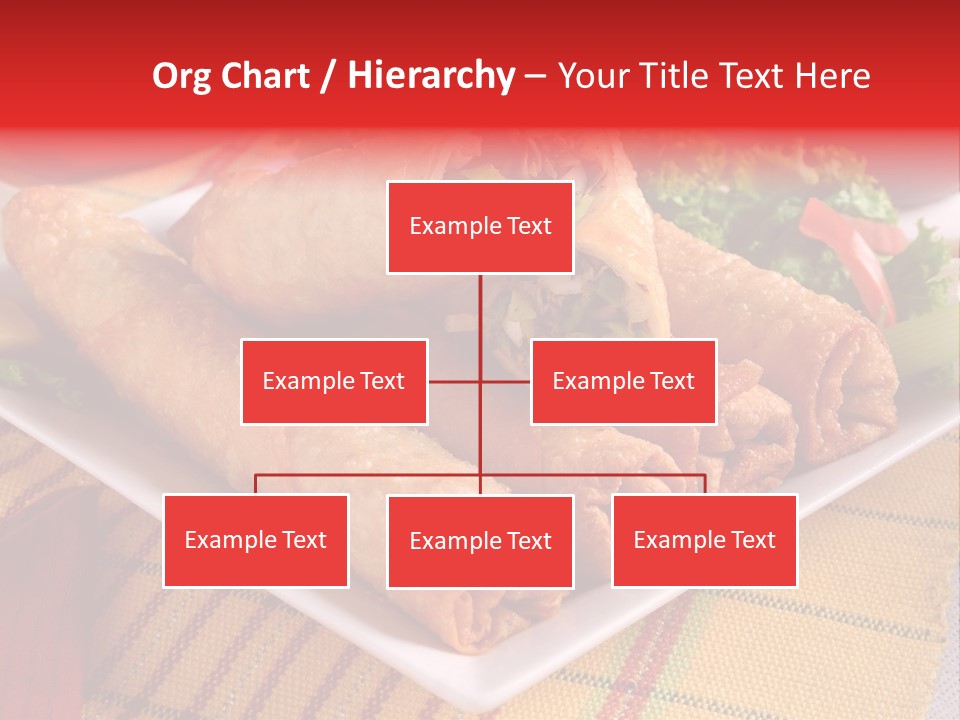 Napkin Teatime Roll PowerPoint Template