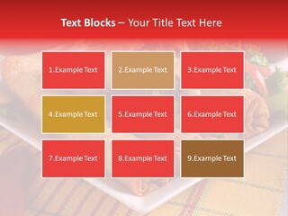 Napkin Teatime Roll PowerPoint Template