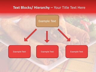 Napkin Teatime Roll PowerPoint Template