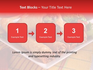 Napkin Teatime Roll PowerPoint Template