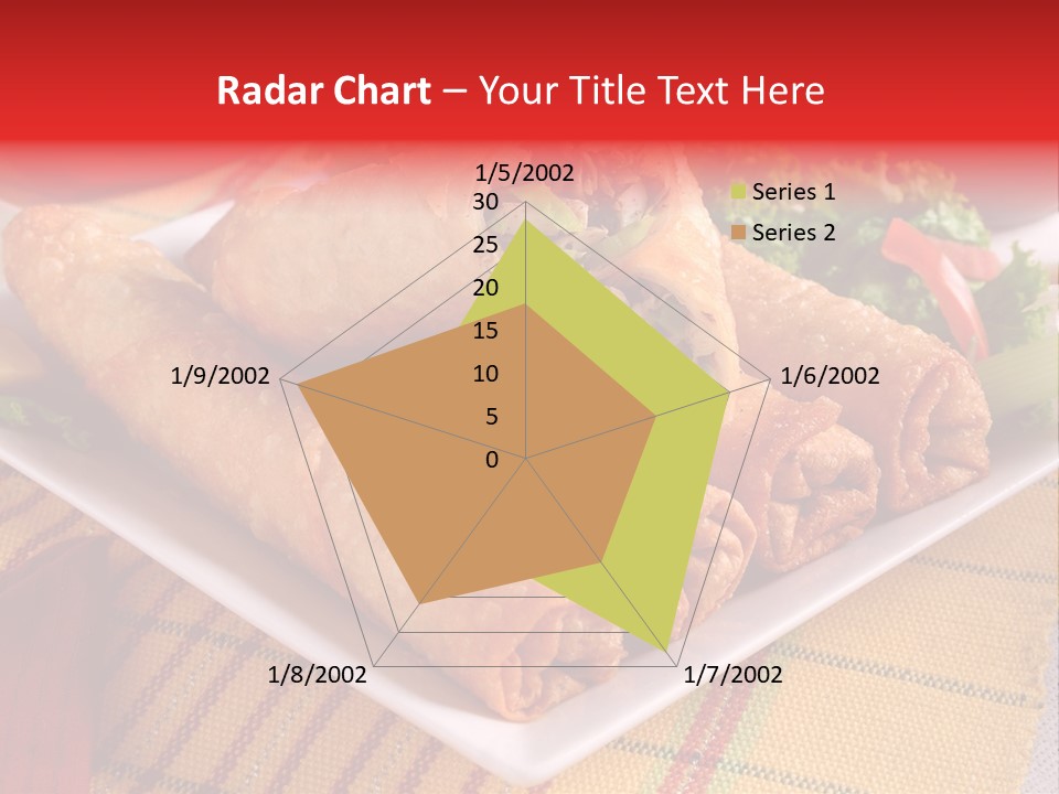 Napkin Teatime Roll PowerPoint Template