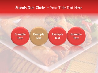 Napkin Teatime Roll PowerPoint Template