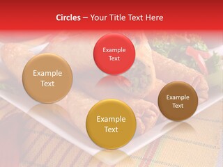 Napkin Teatime Roll PowerPoint Template