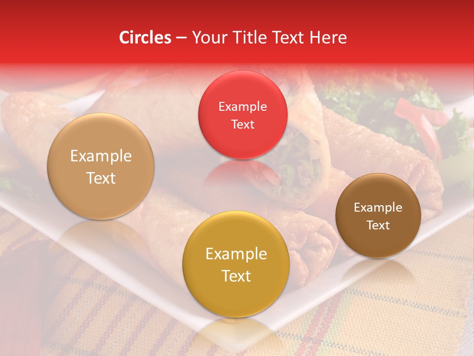 Napkin Teatime Roll PowerPoint Template