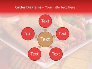 Napkin Teatime Roll PowerPoint Template