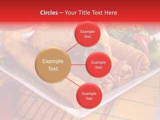 Napkin Teatime Roll PowerPoint Template