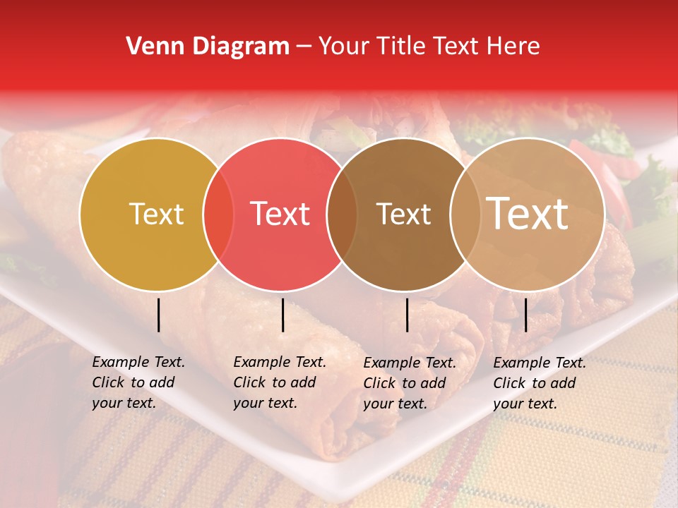 Napkin Teatime Roll PowerPoint Template
