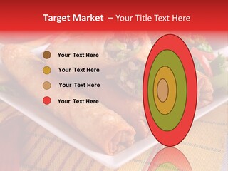 Napkin Teatime Roll PowerPoint Template