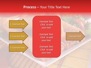 Napkin Teatime Roll PowerPoint Template