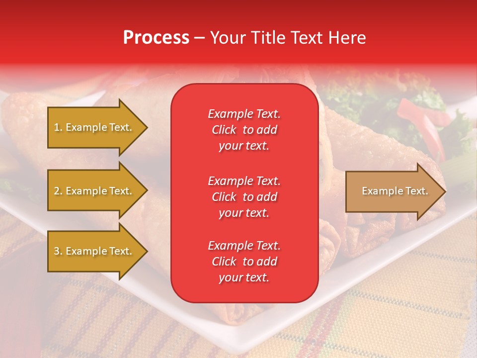Napkin Teatime Roll PowerPoint Template