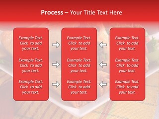 Napkin Teatime Roll PowerPoint Template