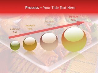 Napkin Teatime Roll PowerPoint Template