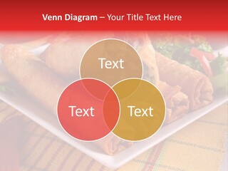 Napkin Teatime Roll PowerPoint Template