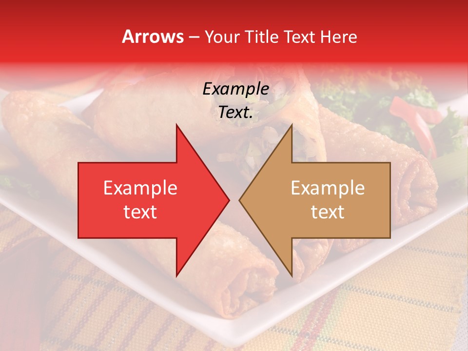 Napkin Teatime Roll PowerPoint Template