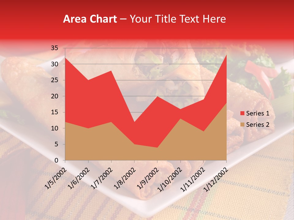 Napkin Teatime Roll PowerPoint Template