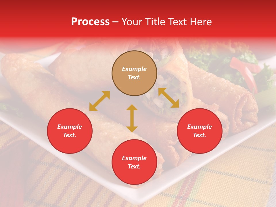 Napkin Teatime Roll PowerPoint Template