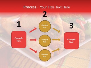 Napkin Teatime Roll PowerPoint Template