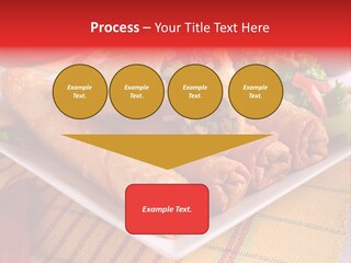 Napkin Teatime Roll PowerPoint Template