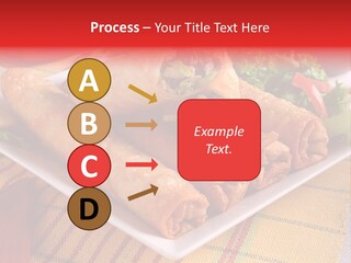 Napkin Teatime Roll PowerPoint Template