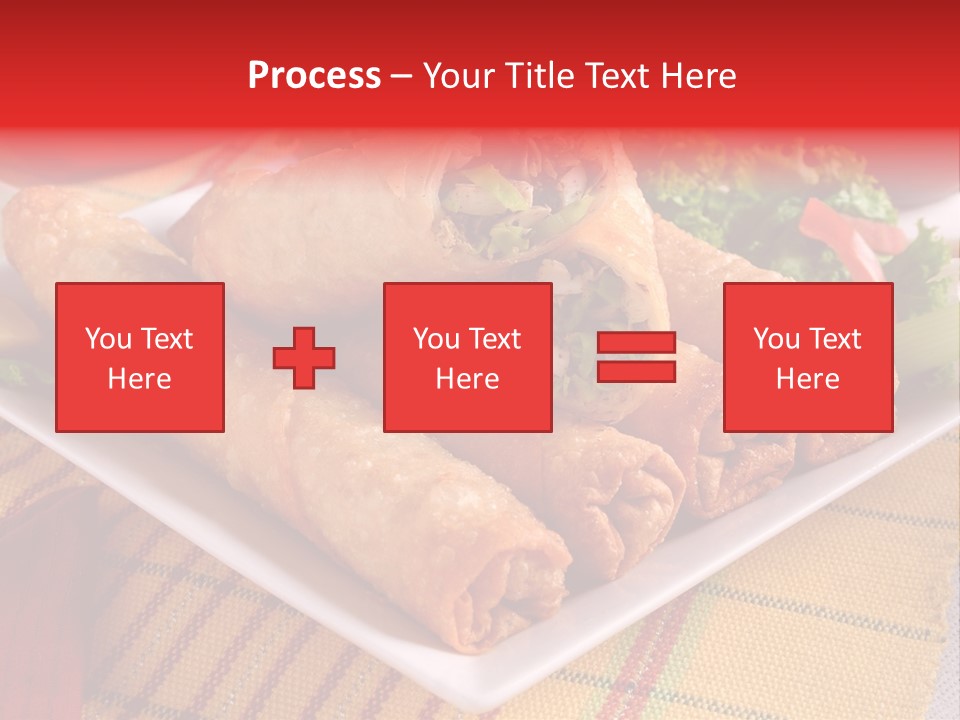 Napkin Teatime Roll PowerPoint Template