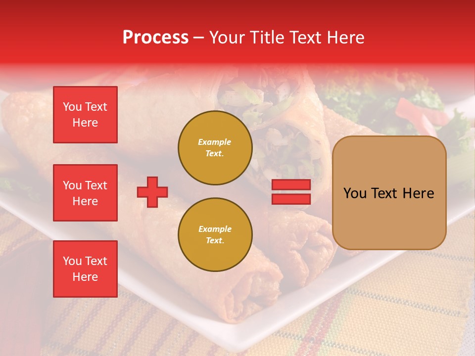 Napkin Teatime Roll PowerPoint Template