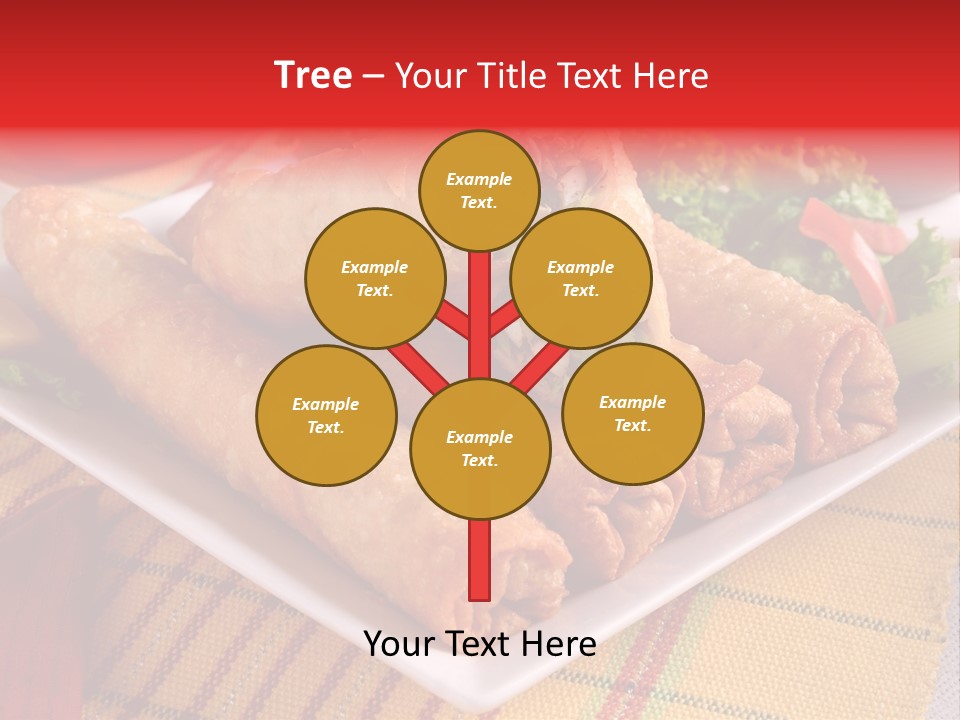 Napkin Teatime Roll PowerPoint Template