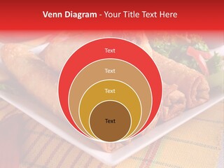 Napkin Teatime Roll PowerPoint Template