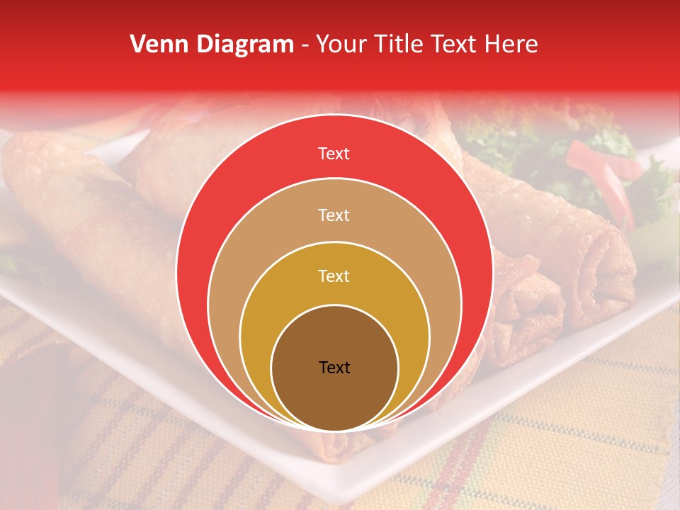 Napkin Teatime Roll PowerPoint Template
