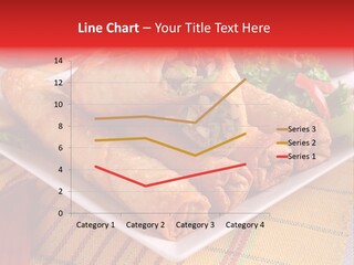 Napkin Teatime Roll PowerPoint Template