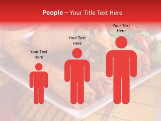 Napkin Teatime Roll PowerPoint Template