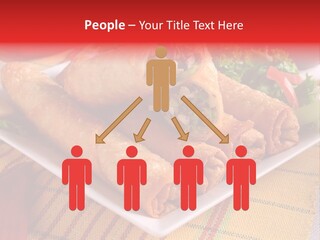 Napkin Teatime Roll PowerPoint Template