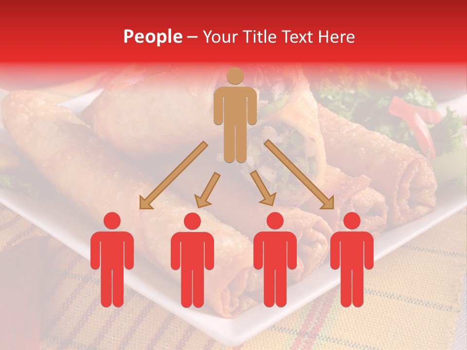 Napkin Teatime Roll PowerPoint Template