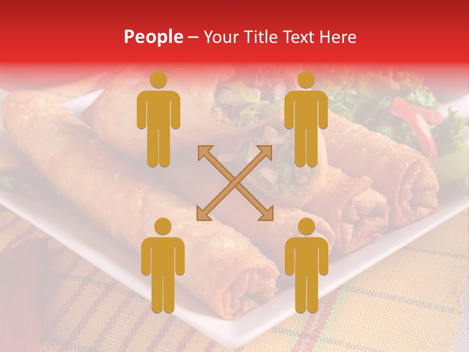 Napkin Teatime Roll PowerPoint Template