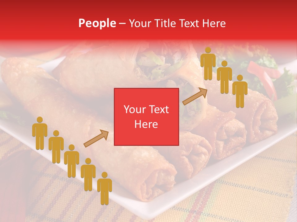 Napkin Teatime Roll PowerPoint Template