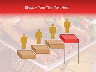 Napkin Teatime Roll PowerPoint Template