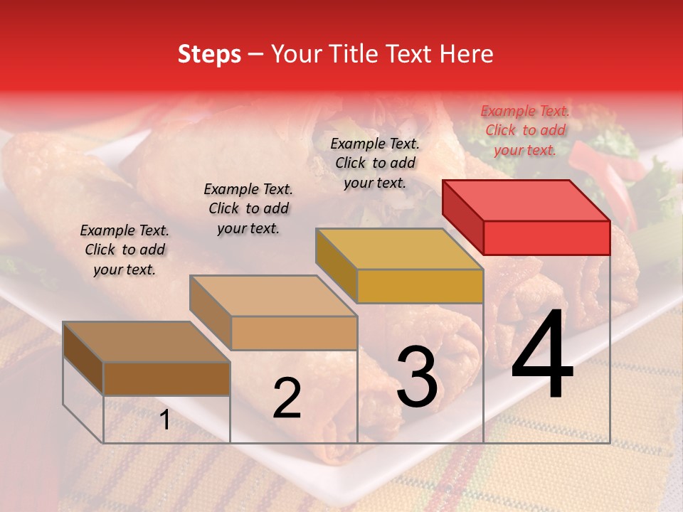 Napkin Teatime Roll PowerPoint Template