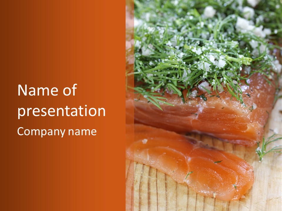 Salmon Expensive Finnish Cooking PowerPoint Template
