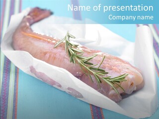 Color Ingredient Fish PowerPoint Template