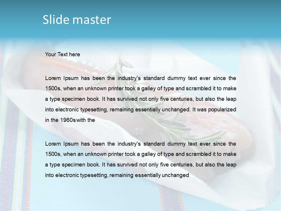 Color Ingredient Fish PowerPoint Template