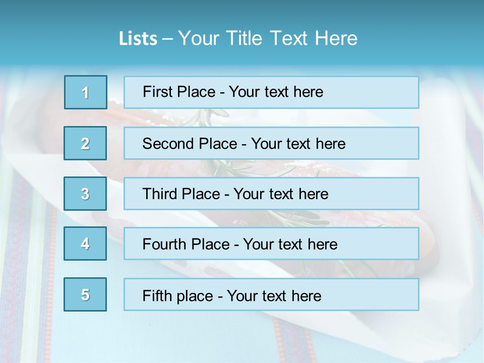 Color Ingredient Fish PowerPoint Template