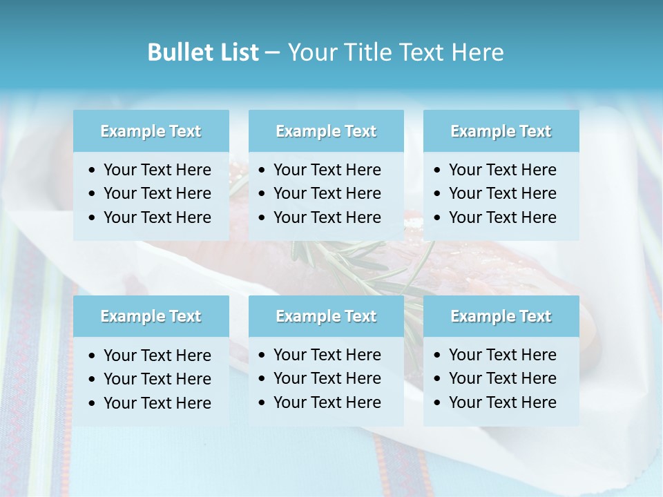 Color Ingredient Fish PowerPoint Template