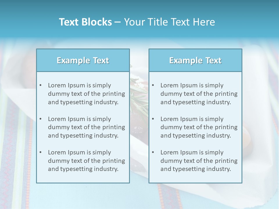 Color Ingredient Fish PowerPoint Template