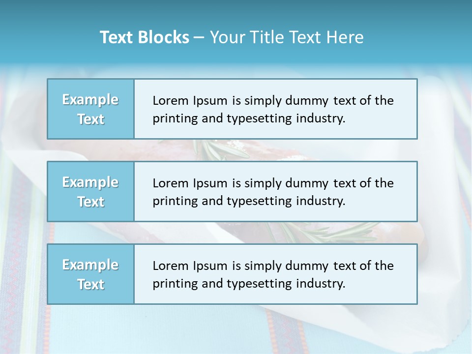 Color Ingredient Fish PowerPoint Template