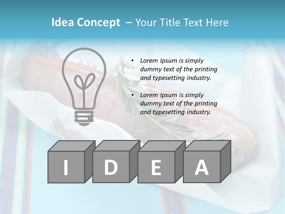 Color Ingredient Fish PowerPoint Template